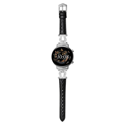 For Samsung Galaxy Watch3 45mm / Huawei Watch GT 4 46mm Watch Band 22mm Cowhide Leather Wrist Strap