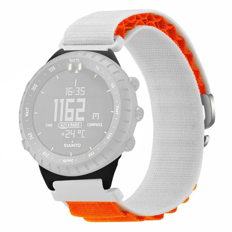 For Suunto Core Watch Band 22mm Nylon Loop Adjustable Wrist Strap with Connector