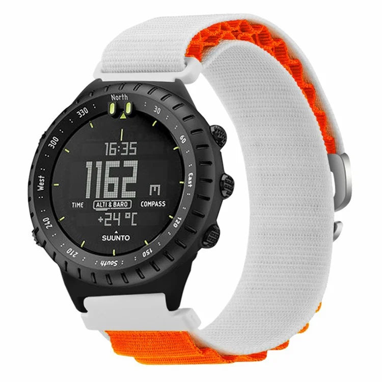For Suunto Core Watch Band 22mm Nylon Loop Adjustable Wrist Strap with Connector