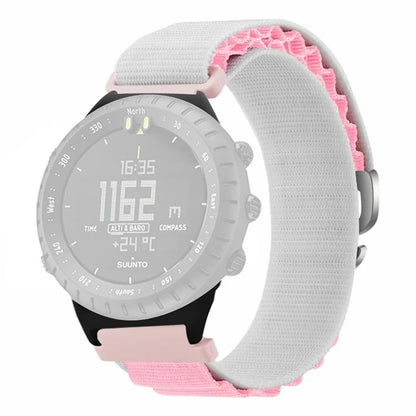 For Suunto Core Watch Band 22mm Nylon Loop Adjustable Wrist Strap with Connector