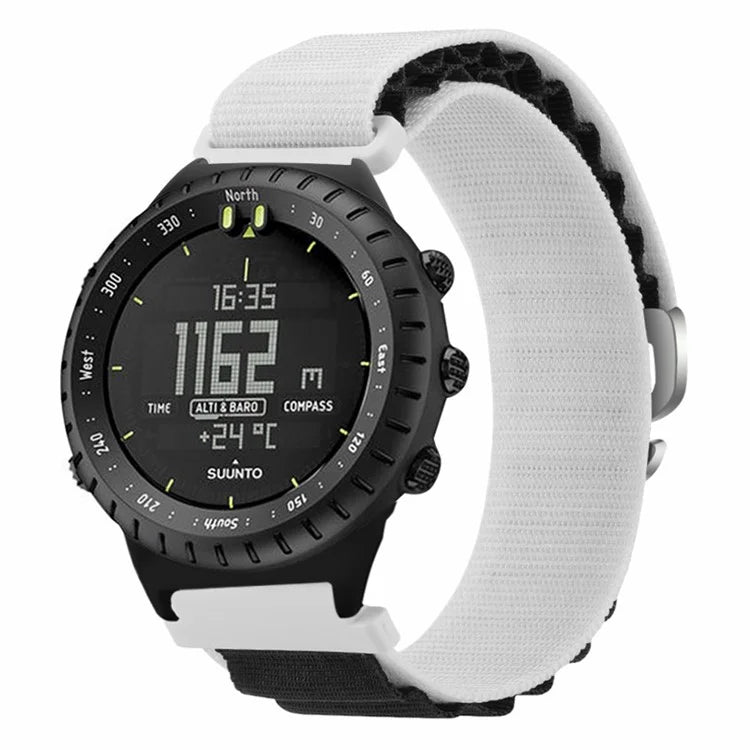 For Suunto Core Watch Band 22mm Nylon Loop Adjustable Wrist Strap with Connector
