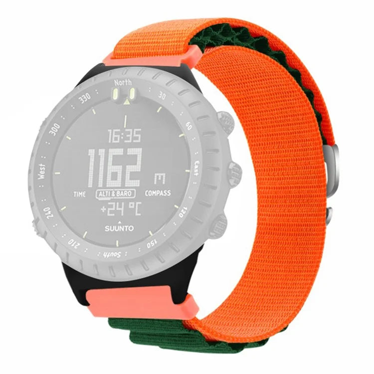 For Suunto Core Watch Band 22mm Nylon Loop Adjustable Wrist Strap with Connector