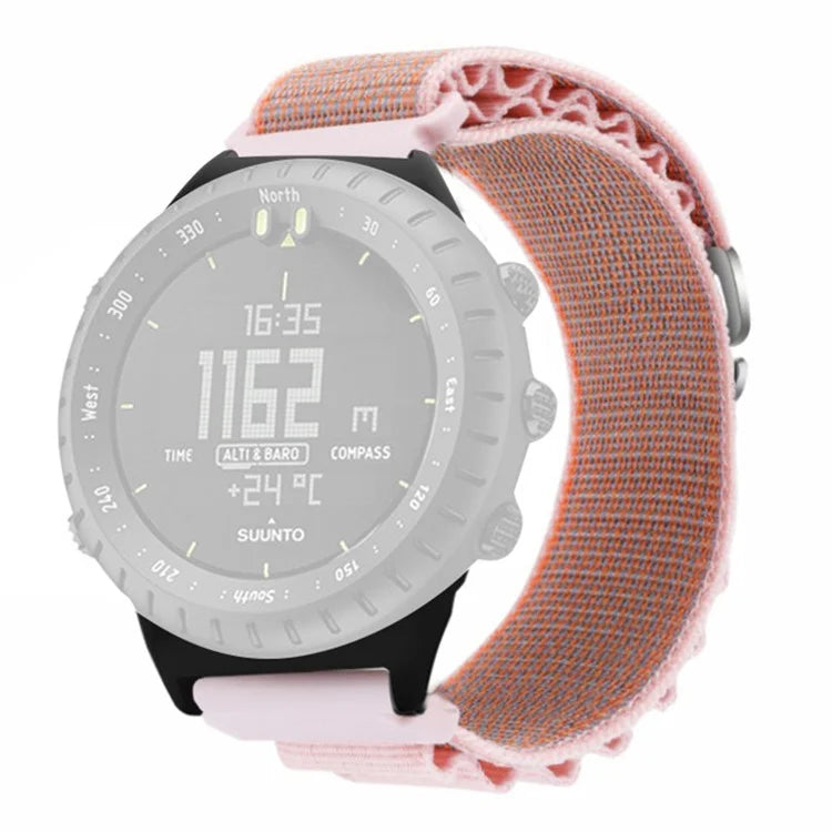 For Suunto Core Watch Band 22mm Nylon Loop Adjustable Wrist Strap with Connector