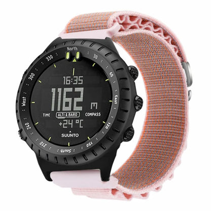 For Suunto Core Watch Band 22mm Nylon Loop Adjustable Wrist Strap with Connector