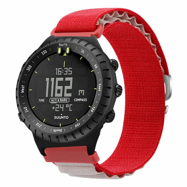 For Suunto Core Watch Band 22mm Nylon Loop Adjustable Wrist Strap with Connector
