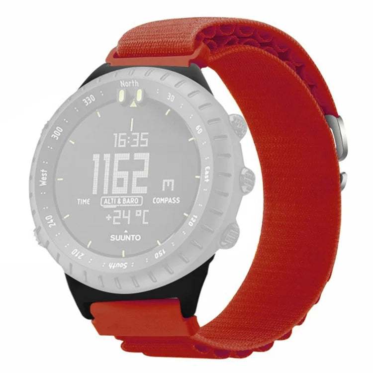 For Suunto Core Watch Band 22mm Nylon Loop Adjustable Wrist Strap with Connector