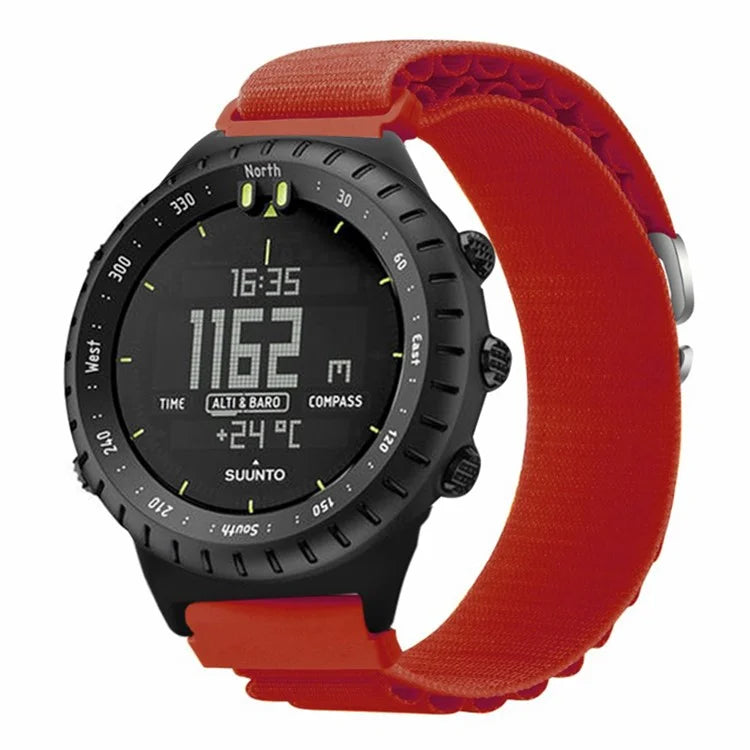 For Suunto Core Watch Band 22mm Nylon Loop Adjustable Wrist Strap with Connector