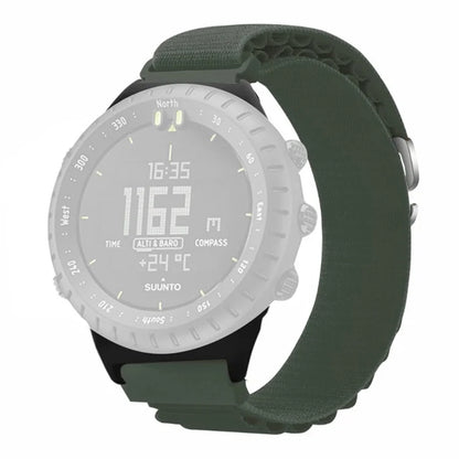 For Suunto Core Watch Band 22mm Nylon Loop Adjustable Wrist Strap with Connector