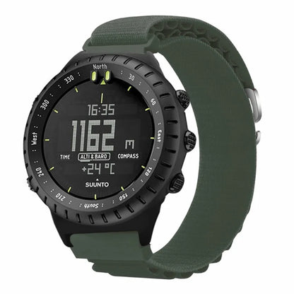 For Suunto Core Watch Band 22mm Nylon Loop Adjustable Wrist Strap with Connector