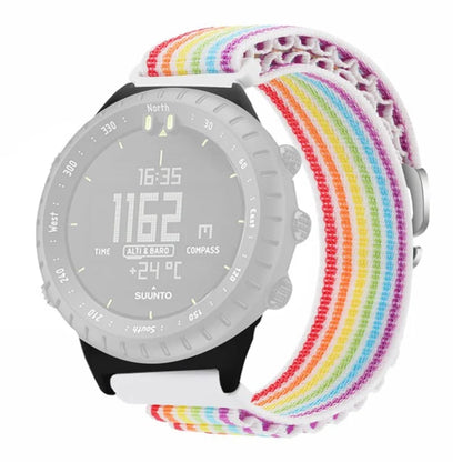 For Suunto Core Watch Band 22mm Nylon Loop Adjustable Wrist Strap with Connector