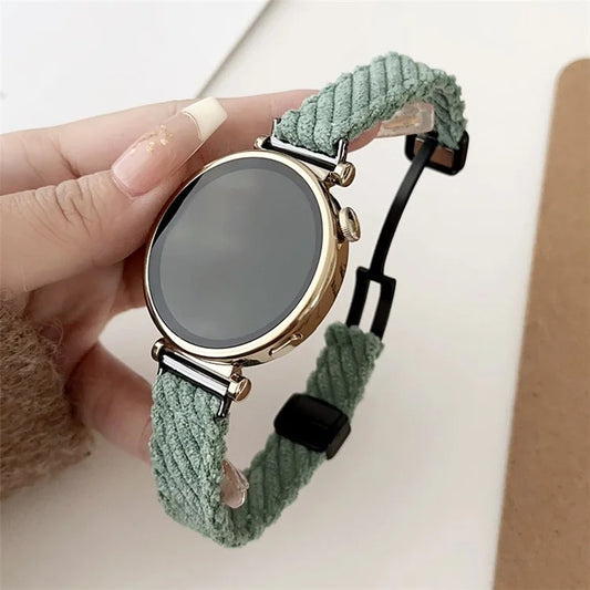 18mm Universal Smart Watch Band Corduroy Strap Replacement