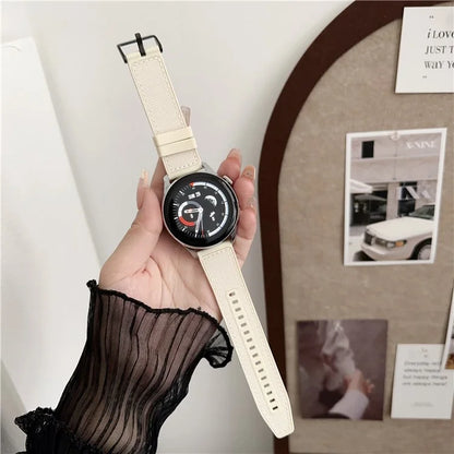 For Samsung Galaxy Watch3 45mm / Huawei Watch GT 4 46mm Band 22mm Woven Nylon+Silicone Watch Strap