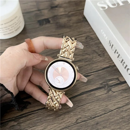 18mm V-shaped Zinc Alloy Watchband Metal Universal Replacement Watch Strap