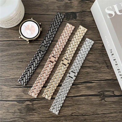 18mm V-shaped Zinc Alloy Watchband Metal Universal Replacement Watch Strap