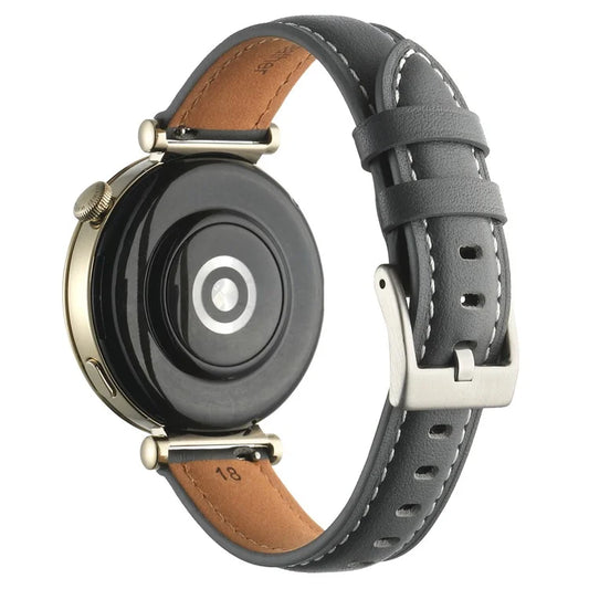 18mm Watch Strap for Huawei Watch GT 4 41mm / Garmin Venu 3S Genuine Cow Leather Watch Band