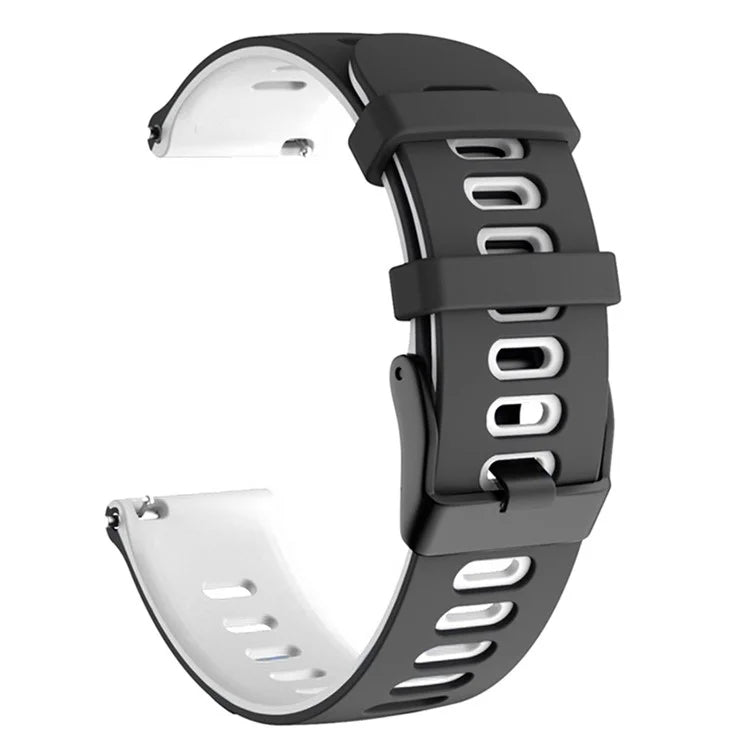 For Samsung Galaxy Watch3 45mm / Garmin Venu 3 Watch Strap 22mm Dual Color Silicone Watchband
