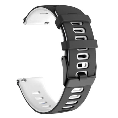 For Samsung Galaxy Watch3 45mm / Garmin Venu 3 Watch Strap 22mm Dual Color Silicone Watchband