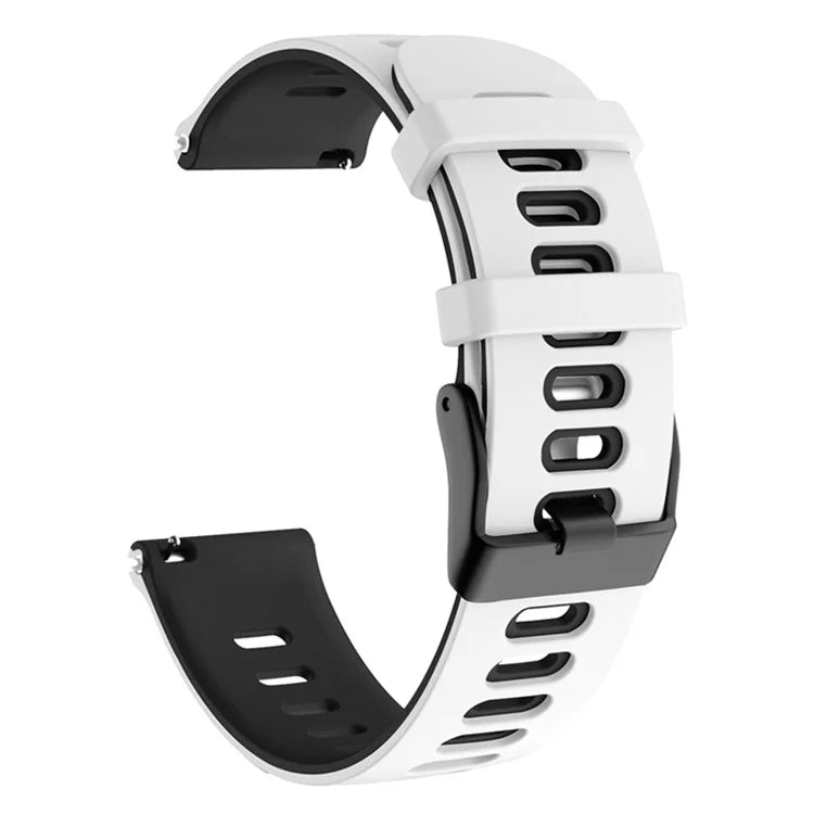For Samsung Galaxy Watch3 45mm / Garmin Venu 3 Watch Strap 22mm Dual Color Silicone Watchband