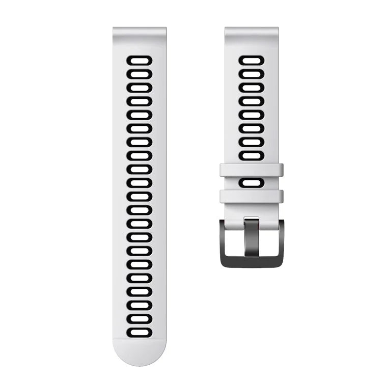 For Samsung Galaxy Watch3 45mm / Garmin Venu 3 Watch Strap 22mm Dual Color Silicone Watchband
