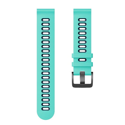 For Samsung Galaxy Watch3 45mm / Garmin Venu 3 Watch Strap 22mm Dual Color Silicone Watchband