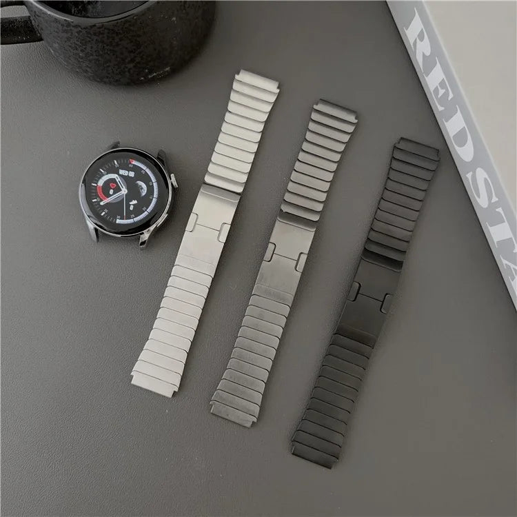 For Samsung Galaxy Watch3 45mm / Huawei Watch GT 4 46mm Band 22mm Stainless Steel Watch Strap