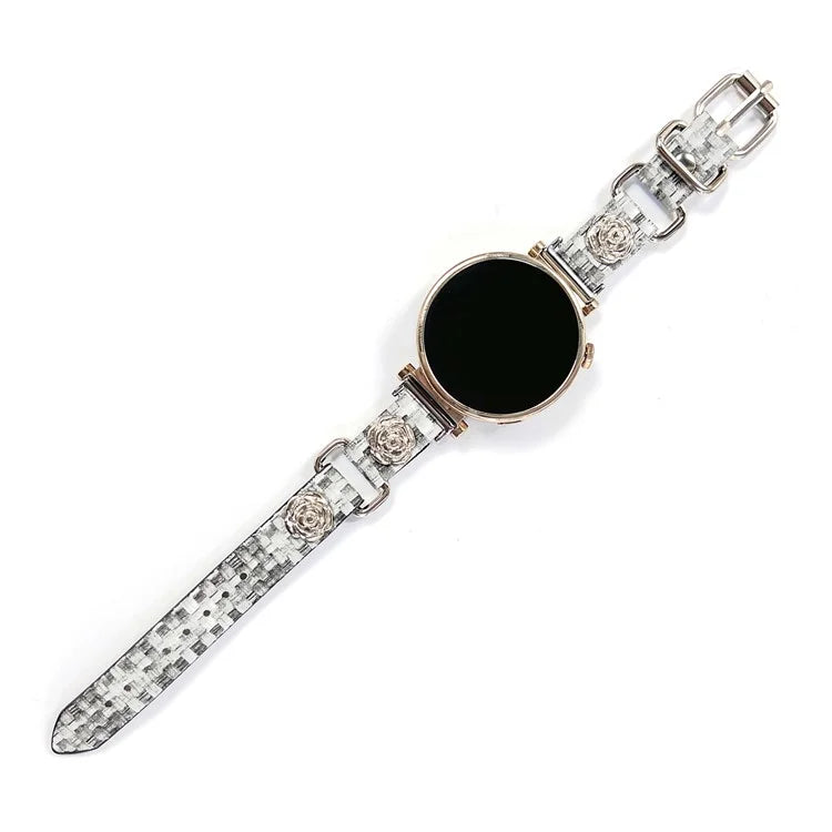 For Huawei Watch GT 4 41mm / Garmin Venu 3S Leather Watch Band 18mm Universal Straps