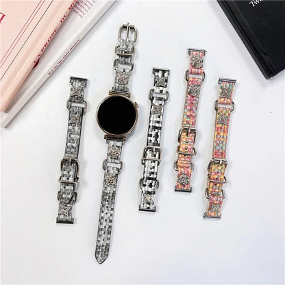 For Huawei Watch GT 4 41mm / Garmin Venu 3S Leather Watch Band 18mm Universal Straps