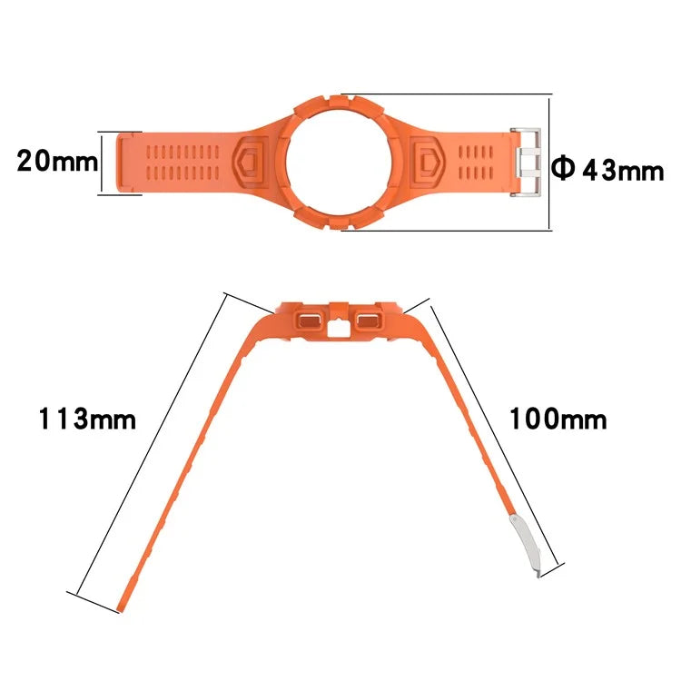 For Samsung Galaxy Watch4 40mm Silicone Watch Strap Wrist Band with Watch Case