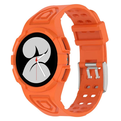 For Samsung Galaxy Watch4 40mm Silicone Watch Strap Wrist Band with Watch Case