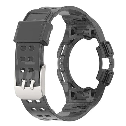 For Samsung Galaxy Watch4 40mm Silicone Watch Strap Wrist Band with Watch Case Black