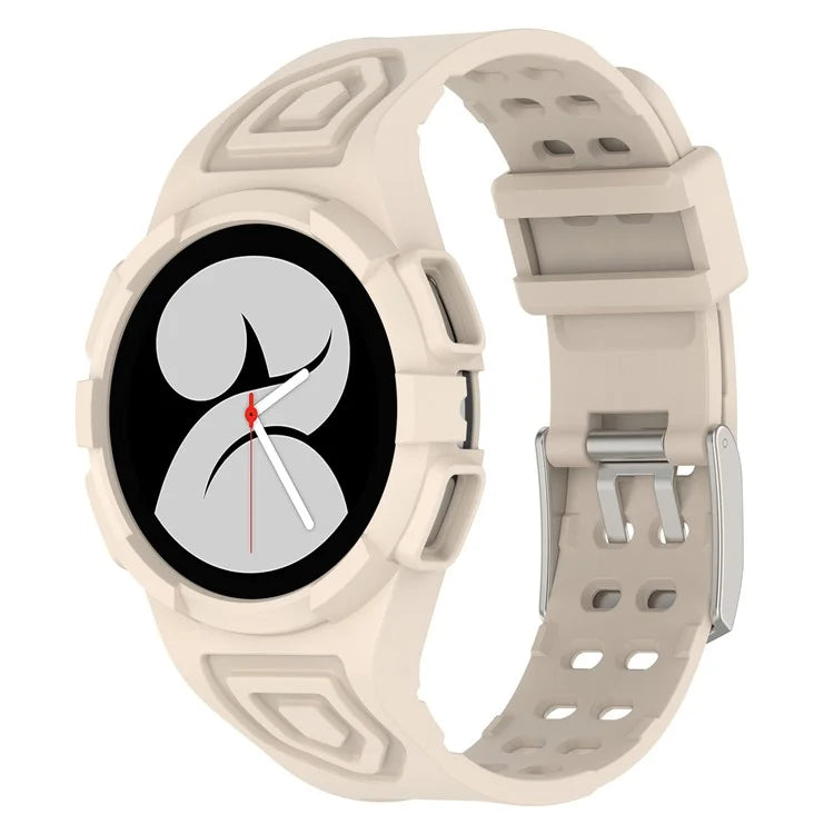 For Samsung Galaxy Watch4 40mm Silicone Watch Strap Wrist Band with Watch Case