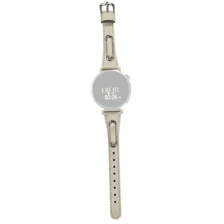 For Huawei Watch GT 4 41mm / Garmin Venu 3S Watch Band 18mm Leather Wrist Straps