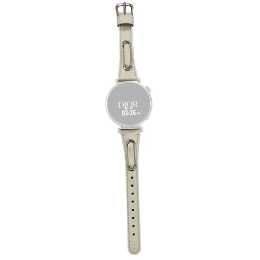 For Huawei Watch GT 4 41mm / Garmin Venu 3S Watch Band 18mm Leather Wrist Straps
