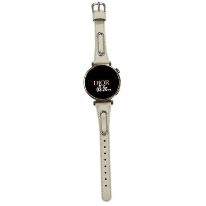 For Huawei Watch GT 4 41mm / Garmin Venu 3S Watch Band 18mm Leather Wrist Straps