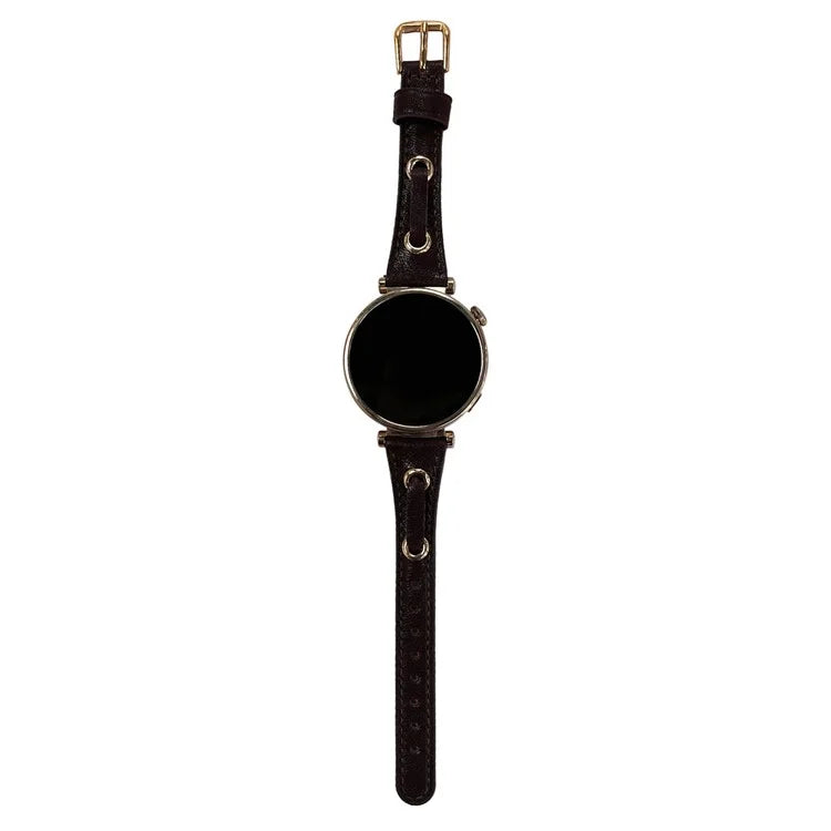 For Huawei Watch GT 4 41mm / Garmin Venu 3S Watch Band 18mm Leather Wrist Straps