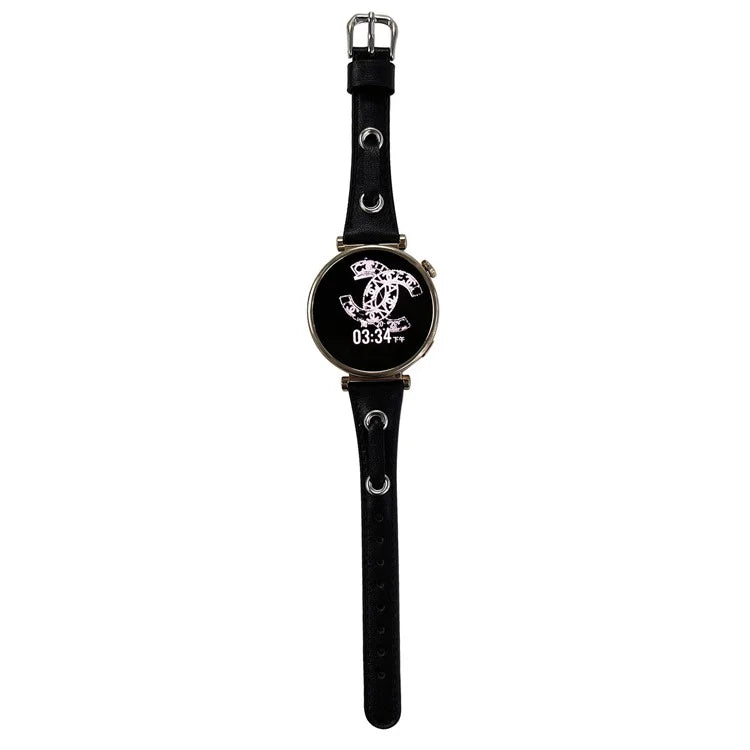 For Huawei Watch GT 4 41mm / Garmin Venu 3S Watch Band 18mm Leather Wrist Straps