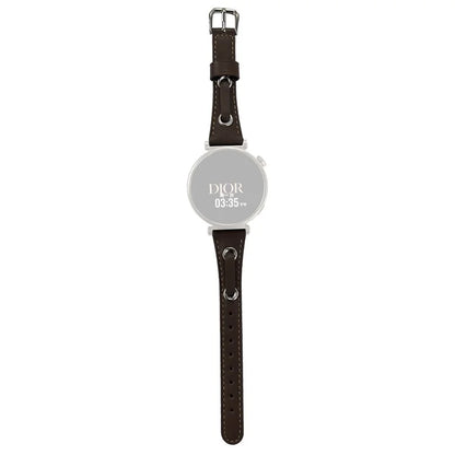 For Huawei Watch GT 4 41mm / Garmin Venu 3S Watch Band 18mm Leather Wrist Straps