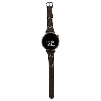For Huawei Watch GT 4 41mm / Garmin Venu 3S Watch Band 18mm Leather Wrist Straps