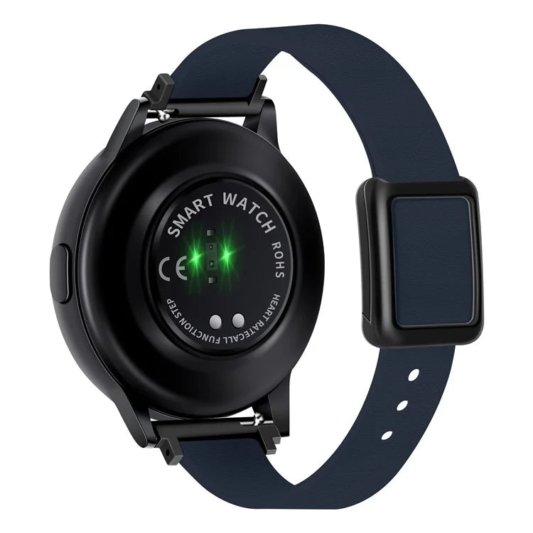 For Samsung Galaxy Watch6 Classic 47mm 43mm Watch Band 20mm Leather Strap with Magnetic Folding Buckle