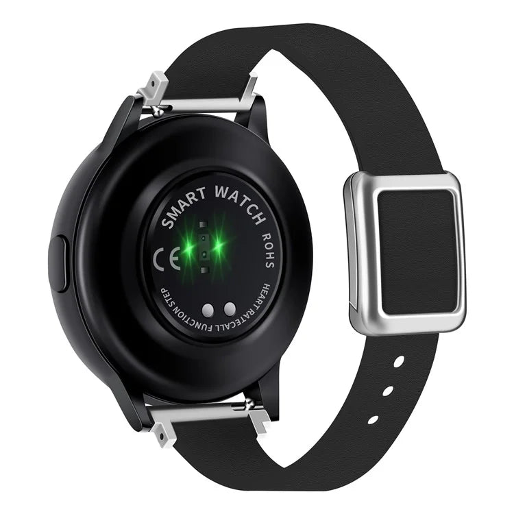 For Samsung Galaxy Watch6 Classic 47mm 43mm Watch Band 20mm Leather Strap with Magnetic Folding Buckle