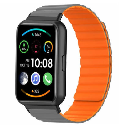 For Huawei Watch Fit 2 Magnetic Watch Strap Silicone Adjustable Wristband