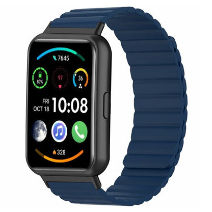 For Huawei Watch Fit 2 Magnetic Watch Strap Silicone Adjustable Wristband