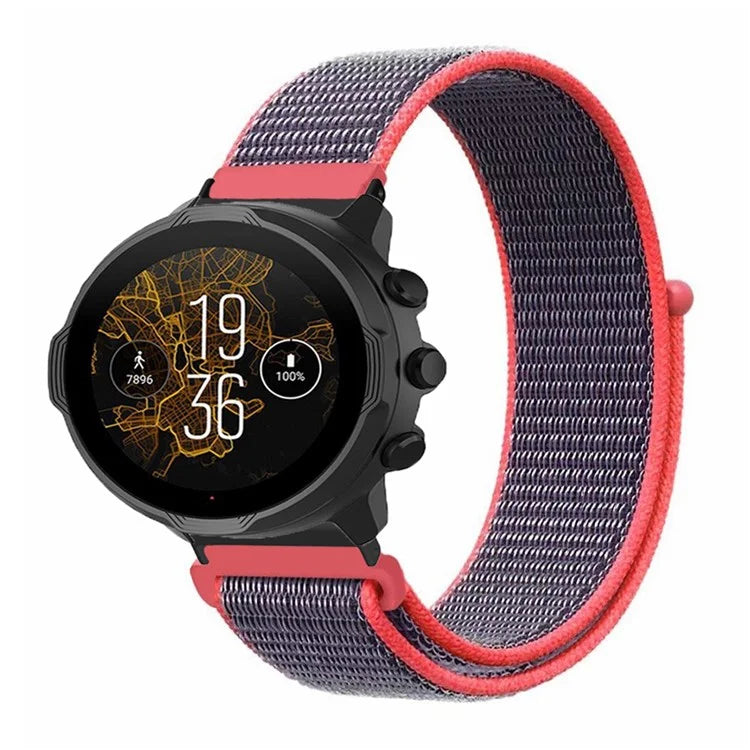 For Suunto Spartan Sport Wrist HR Baro / Suunto 7 Strap 24mm Nylon Sport Loop Watch Bands