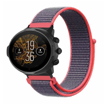 For Suunto Spartan Sport Wrist HR Baro / Suunto 7 Strap 24mm Nylon Sport Loop Watch Bands