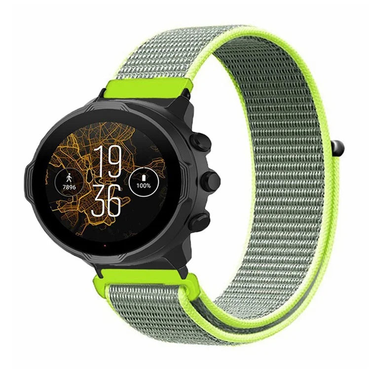 For Suunto Spartan Sport Wrist HR Baro / Suunto 7 Strap 24mm Nylon Sport Loop Watch Bands