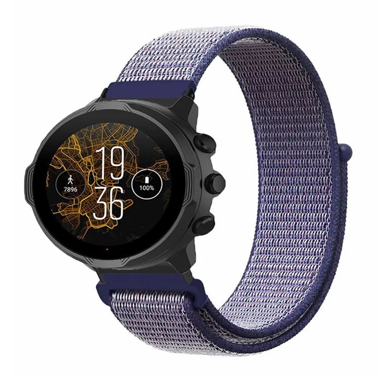 For Suunto Spartan Sport Wrist HR Baro / Suunto 7 Strap 24mm Nylon Sport Loop Watch Bands