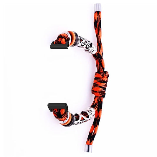 For Keep B4 / Huawei Watch Fit mini Beads Bracelet Braided Watch Band Strap Orange Camo