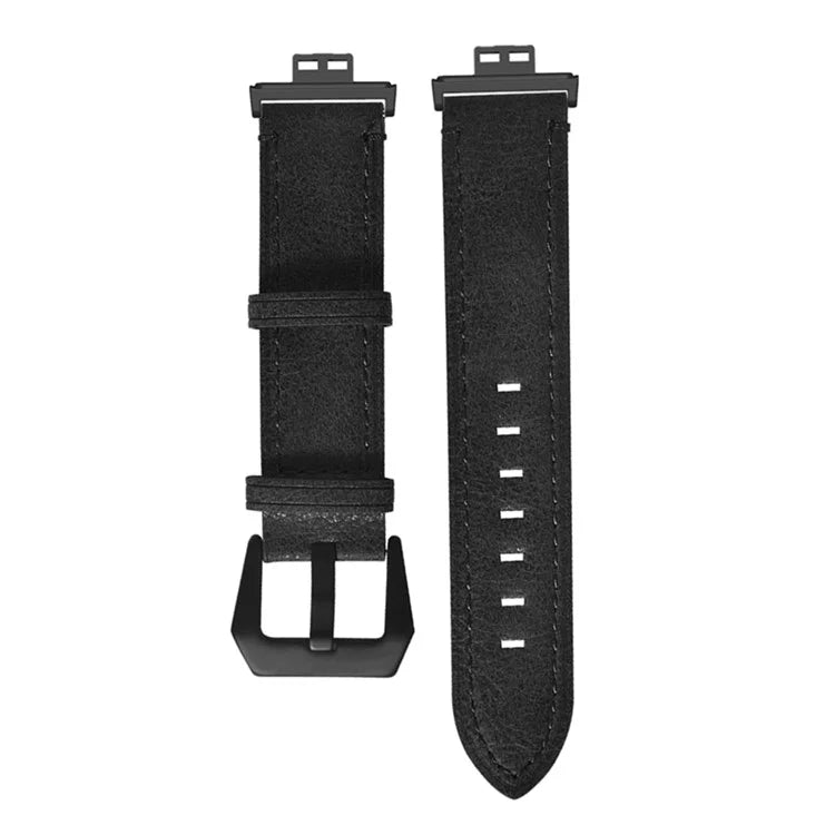 For Huawei Watch Fit / Watch Fit Special Edition Strap Genuine Cow Leather Retro Watch Band