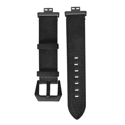 For Huawei Watch Fit / Watch Fit Special Edition Strap Genuine Cow Leather Retro Watch Band