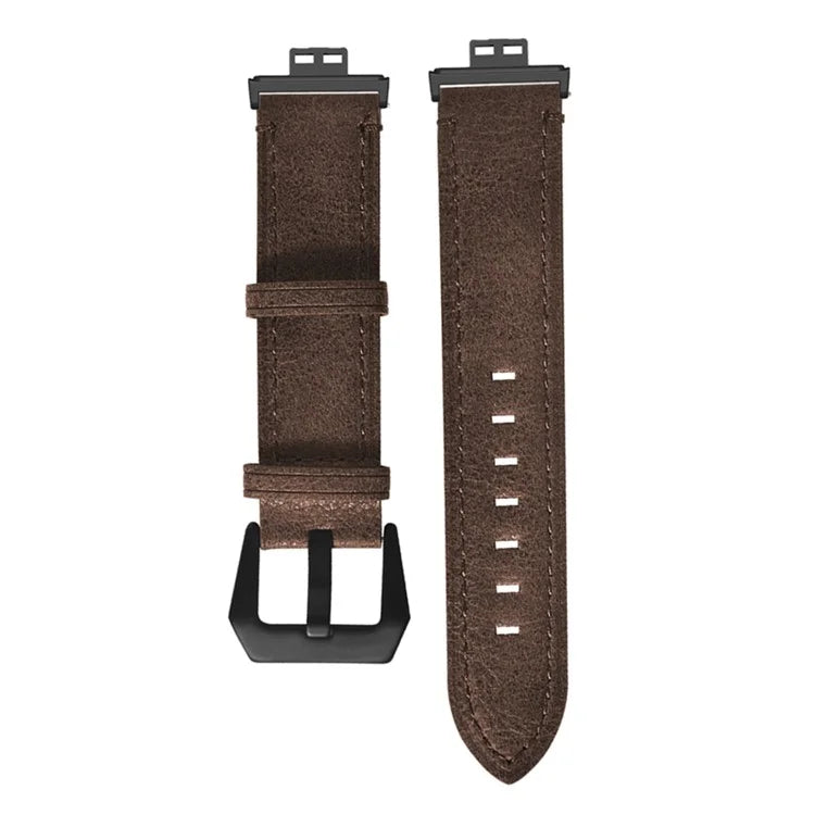 For Huawei Watch Fit / Watch Fit Special Edition Strap Genuine Cow Leather Retro Watch Band